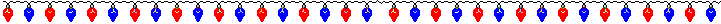 Red and blue bulbs